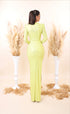 Jula - High Neck with side slit dress